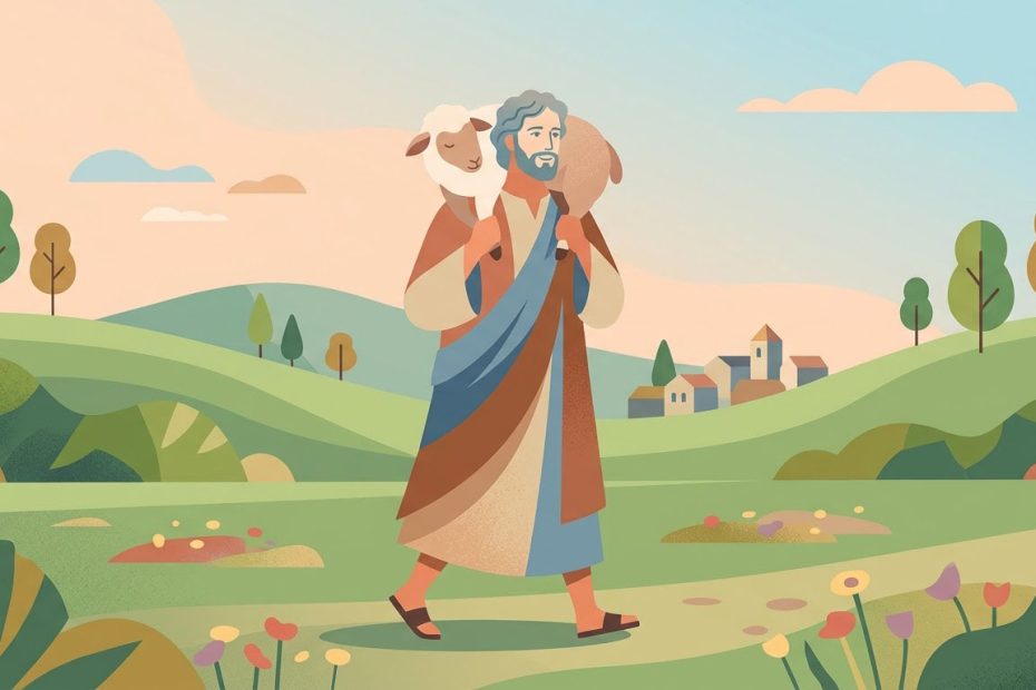 Salmo 23 - Illustration prière catholique